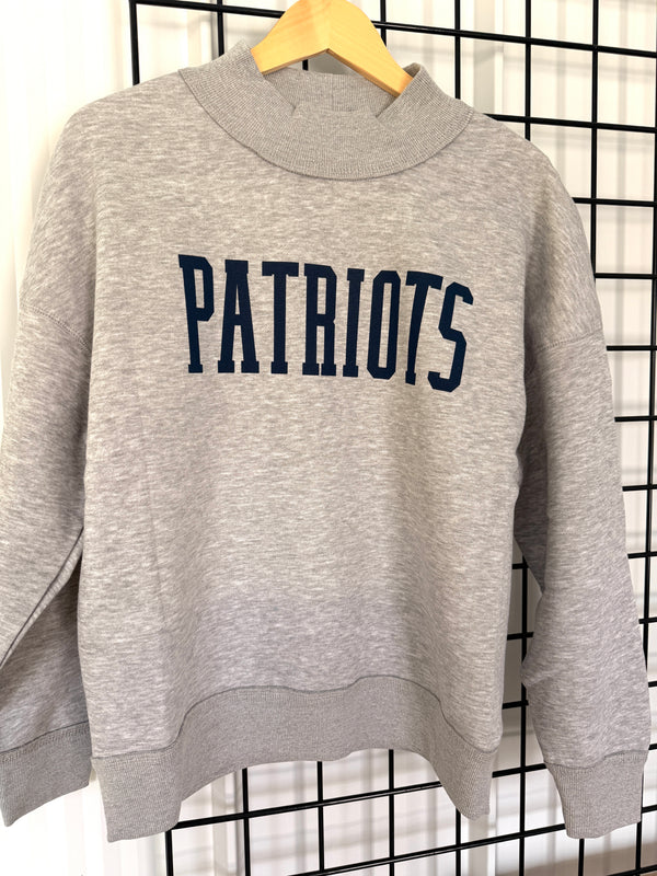 THN Patriots Mock Neck Sweater