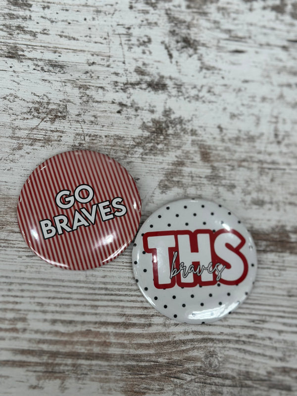 THS Braves Spirit Button