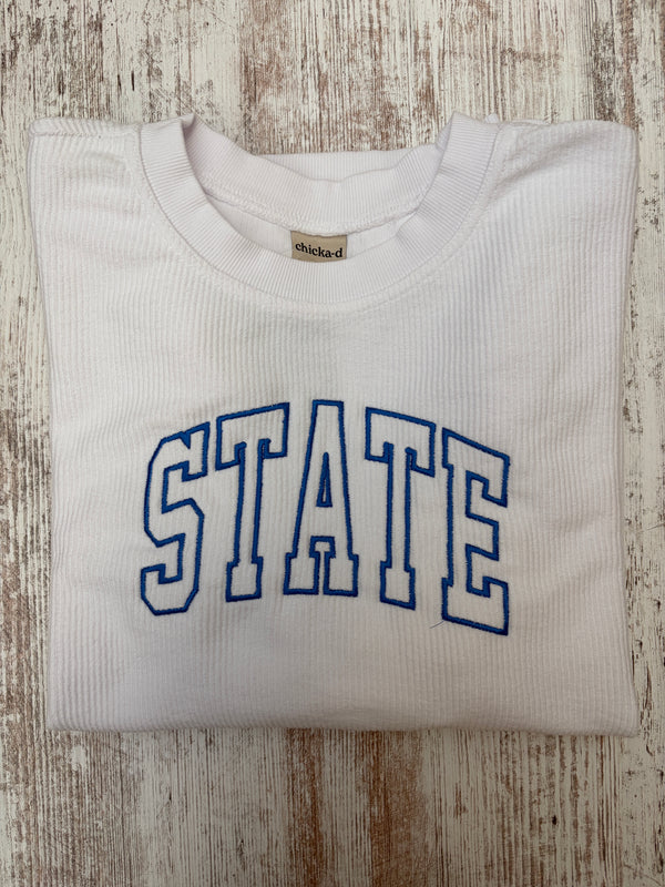 State Corded Crewneck