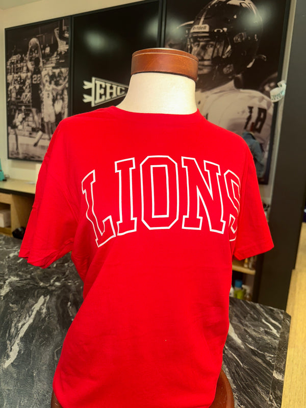 MHS Lions Outline Printed Shirt