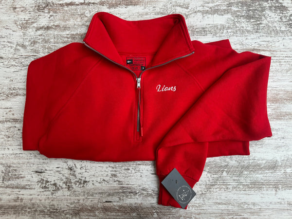 MHS Lions 1/2 Zip Embroidered Pullover