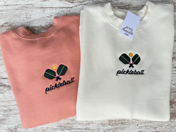 Pickleball Embroidered Sweater