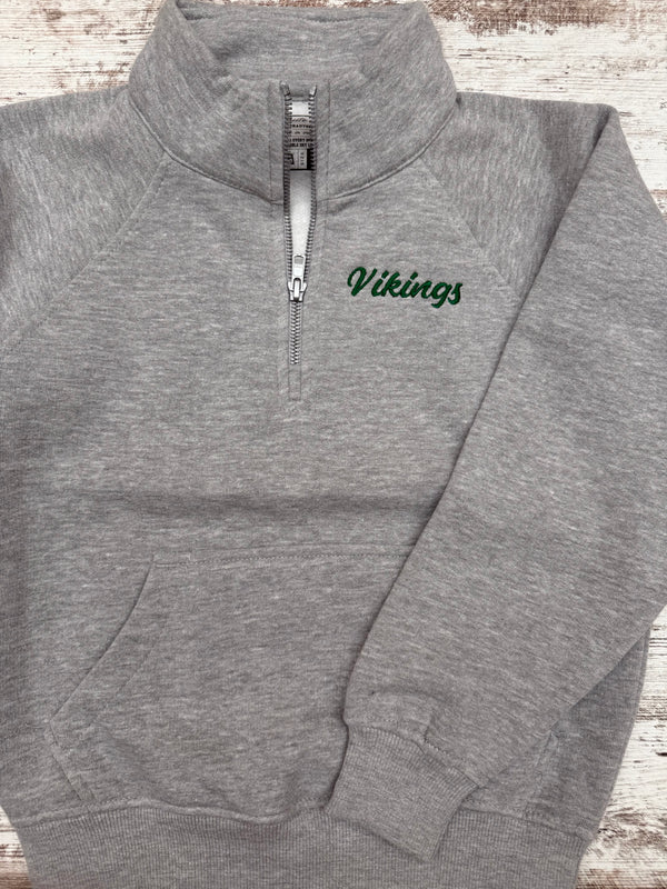 WVHS Vikings Youth 1/2 Zip Pullover
