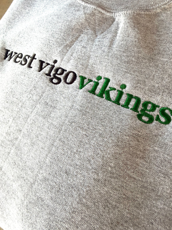 WVHS Vikings Embroidered Crewneck