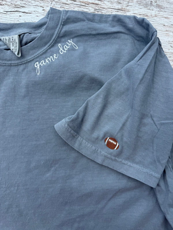 Game Day Football Embroidered Shirt
