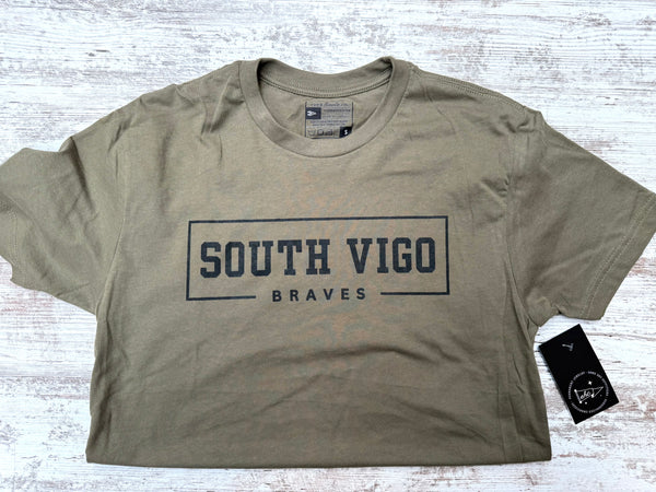 THS Braves Military Green Shirt