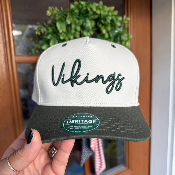 WVHS Vikings Puff Embroidered Canvas Hat