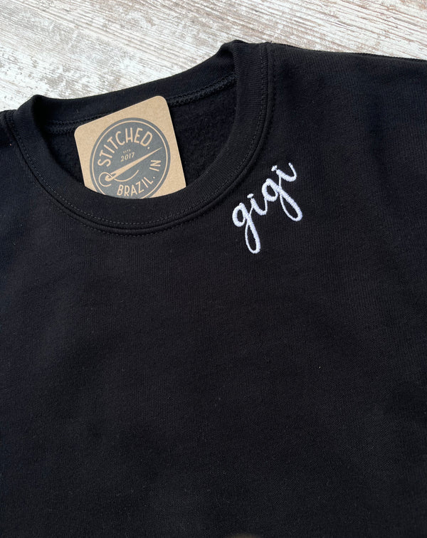 Custom Neckline Crewneck Sweater