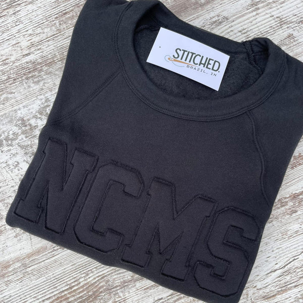 Custom -  Embroidered Appliqué Monochrome HS Spirit Sweater