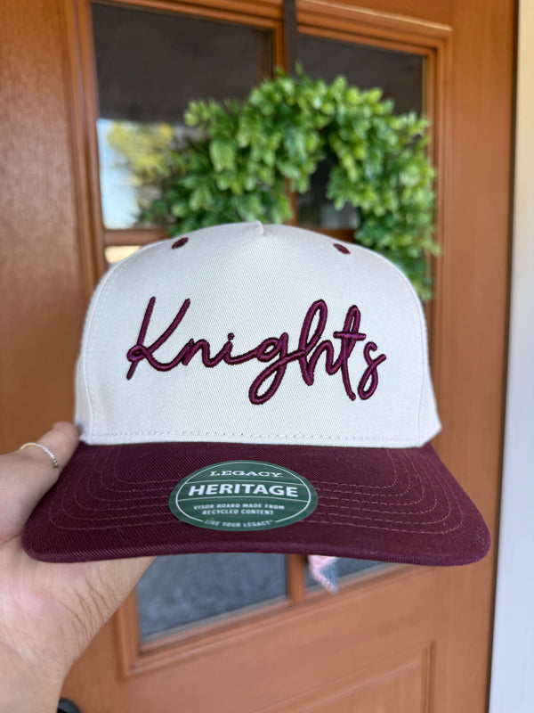 NHS Knights Puff Embroidered Mascot Hat