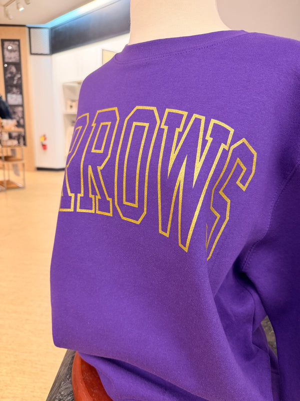 SHS Arrows Oversized Print Crewneck Sweater