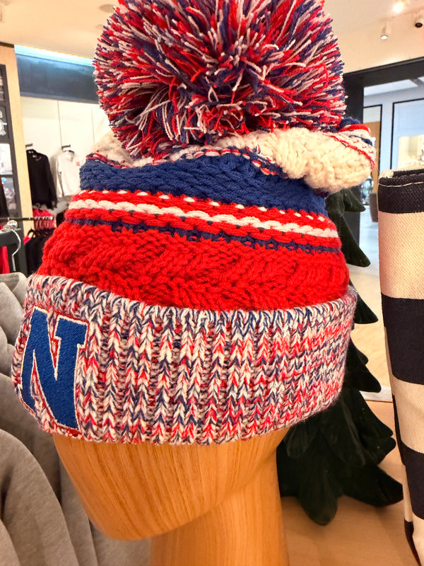 THN Patriots Pom Beanie