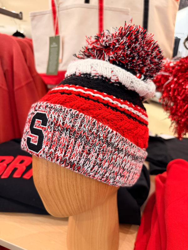 THS Braves Pom Beanie