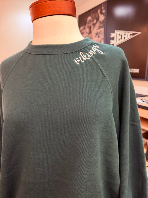 WVHS Vikings Script Neckline Crewneck