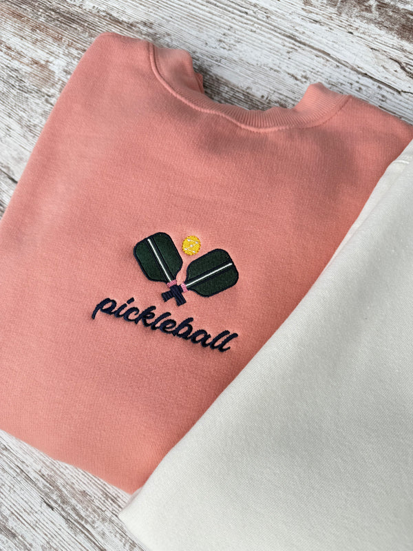 Pickleball Embroidered Sweater
