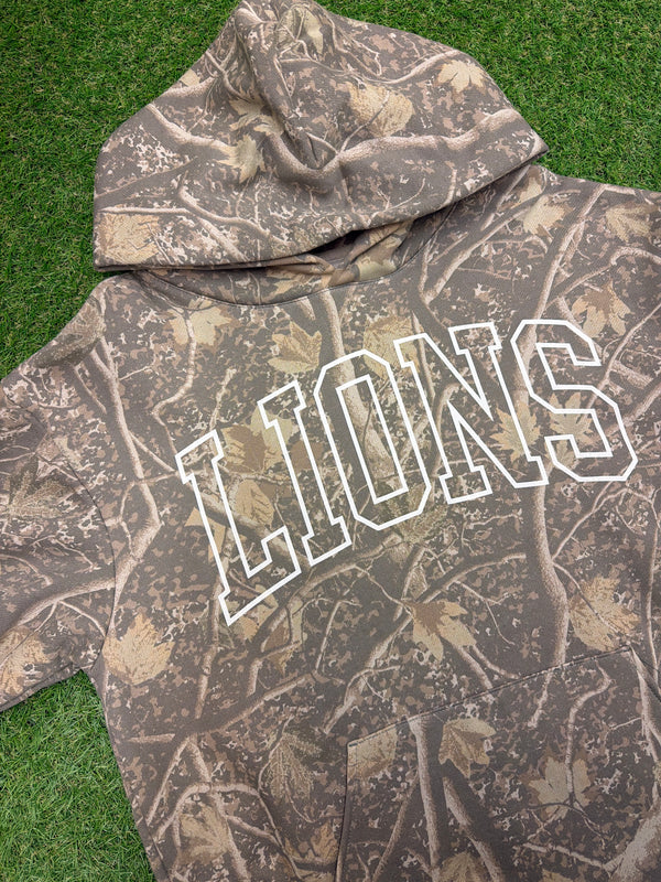 MHS Lions Camo Hooded Sweater