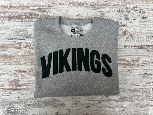WVHS Vikings Applique Crewneck Sweater