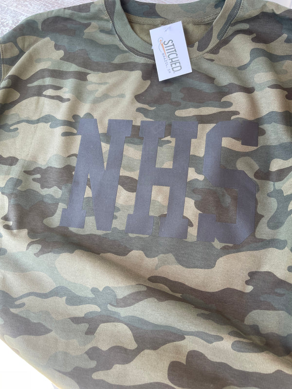 NHS Northview Camo Crewneck Sweater