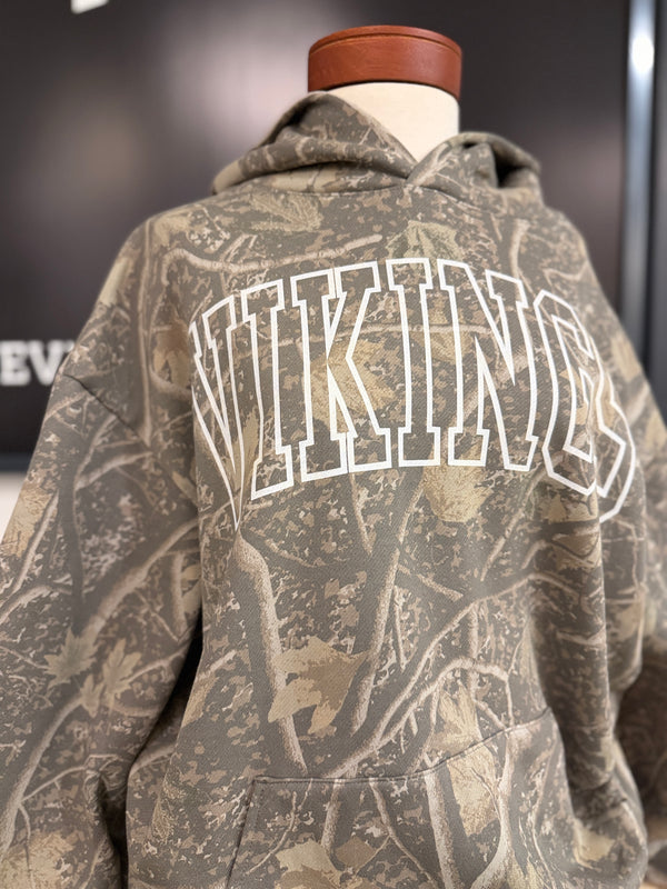WVHS Vikings Camo Hooded Sweater