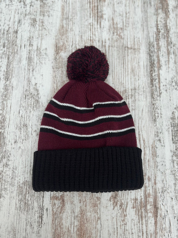 NHS Knights Striped Pom Beanie
