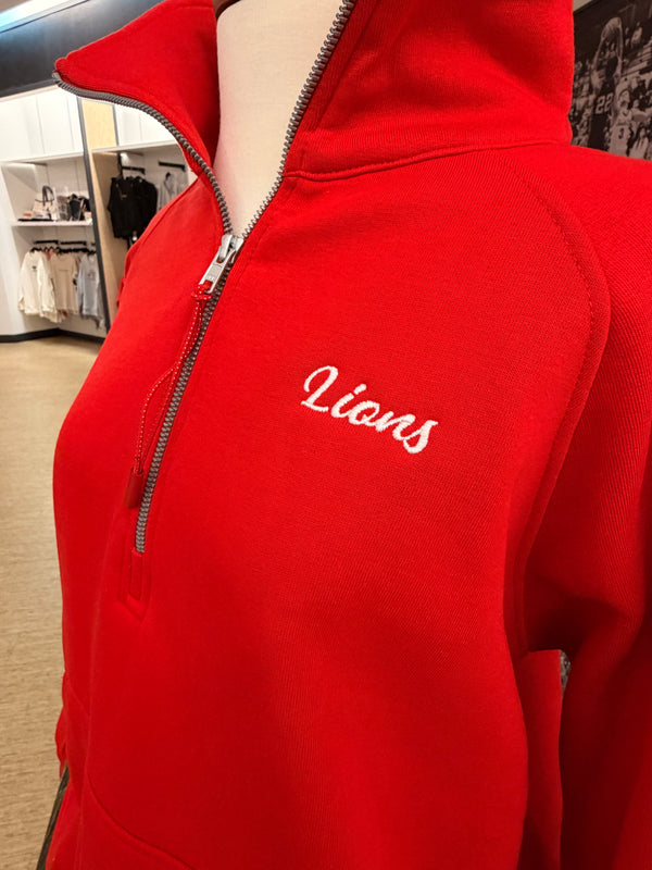 MHS Lions 1/2 Zip Embroidered Pullover