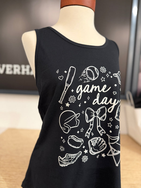 Baseball Doodles Game Day Tank Top