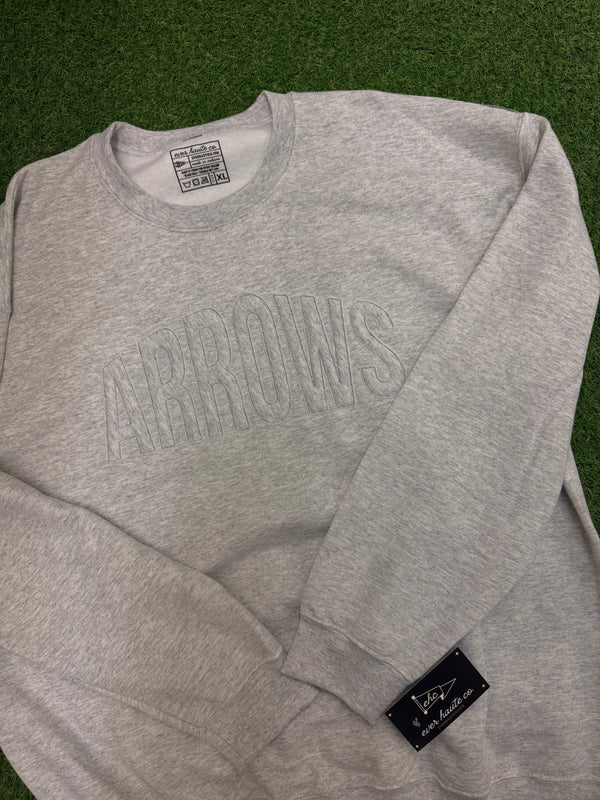 SHS Arrows Ash Applique Sweater