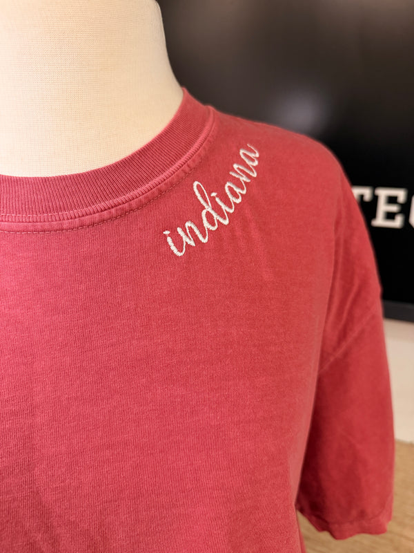 Indiana Embroidered Neckline Shirt
