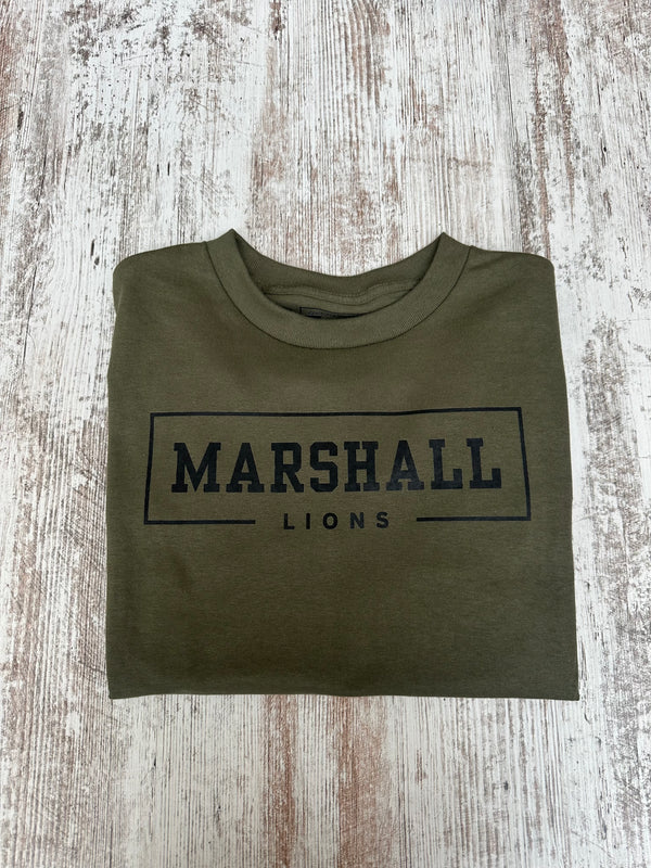 MHS Lions Military Green Shirt