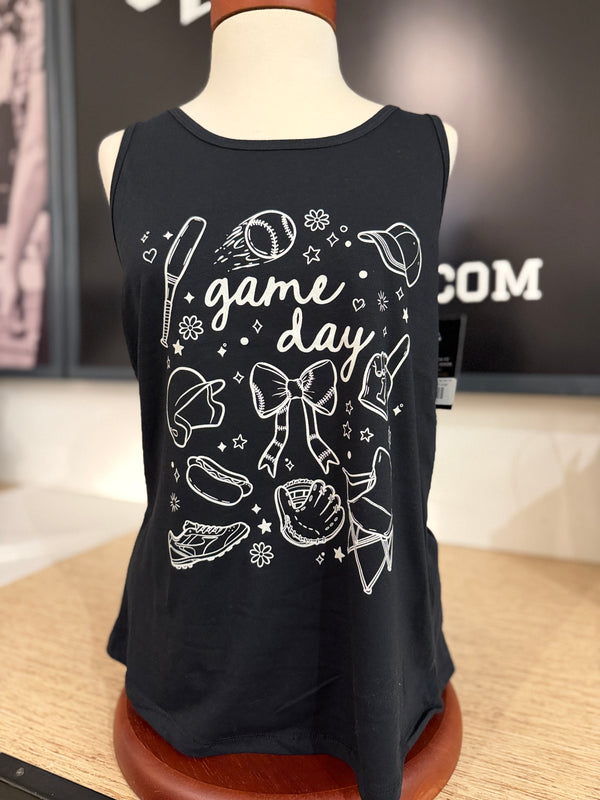 Baseball Doodles Game Day Tank Top