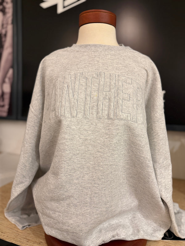 RPHS Panthers Ash Applique Sweater
