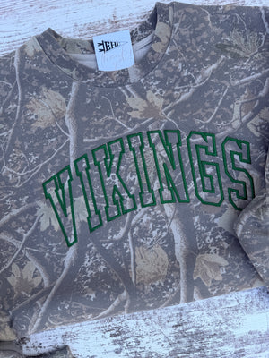 Custom Camo Embroidered Crewneck