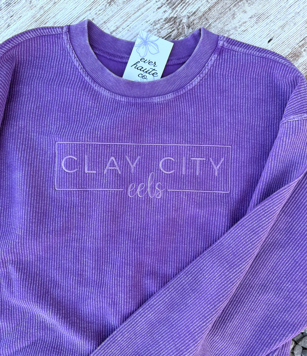 Clay City Eels Corded Crew