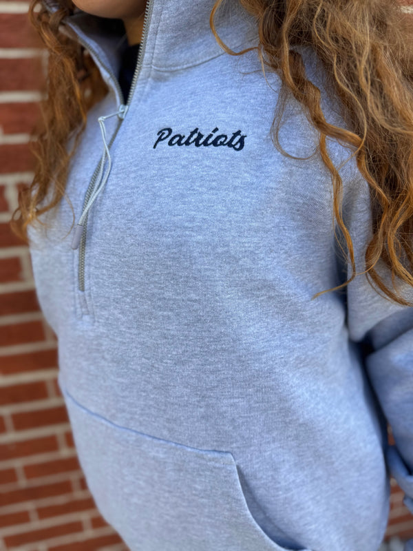 THN Patriots 1/2 Zip Embroidered Pullover