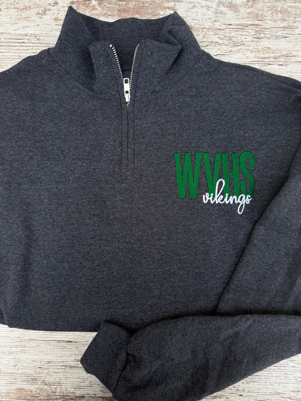 WVHS Vikings 1/4 Zip Pullover