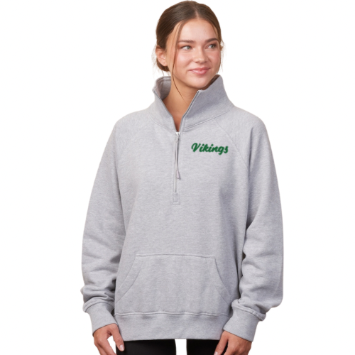 WVHS Vikings 1/2 Zip Embroidered Pullover