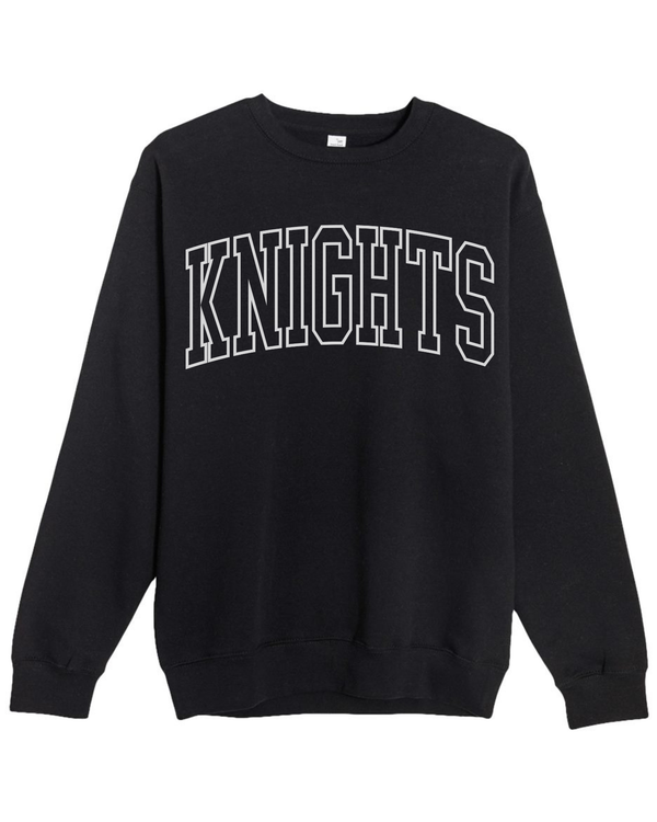 NHS Knights Oversized Print Crewneck Sweater