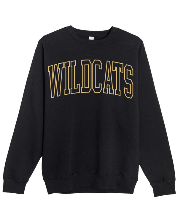 SVHS Wildcats Oversized Print Crewneck Sweater