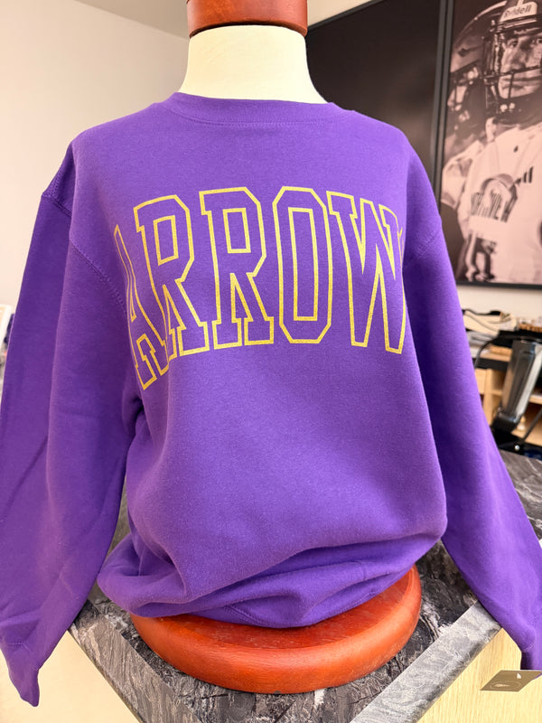 SHS Arrows Oversized Print Crewneck Sweater