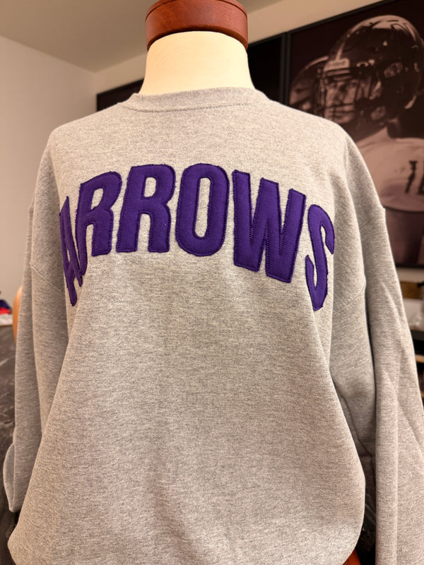 SHS Arrows Applique Crewneck Sweater