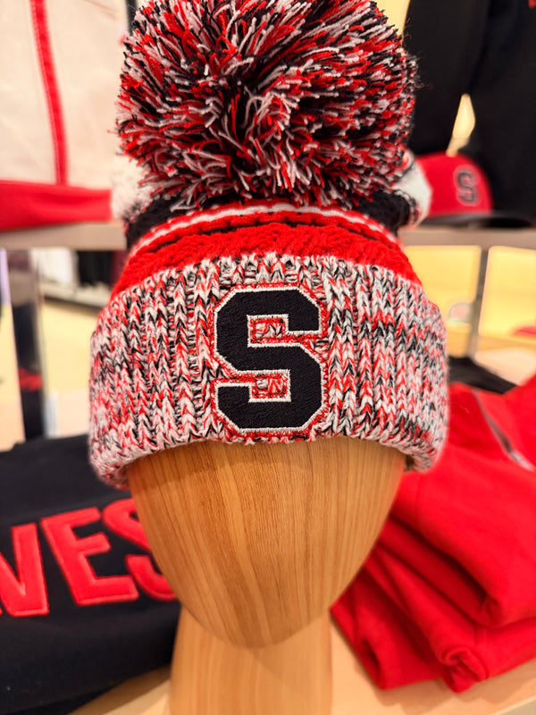 THS Braves Pom Beanie