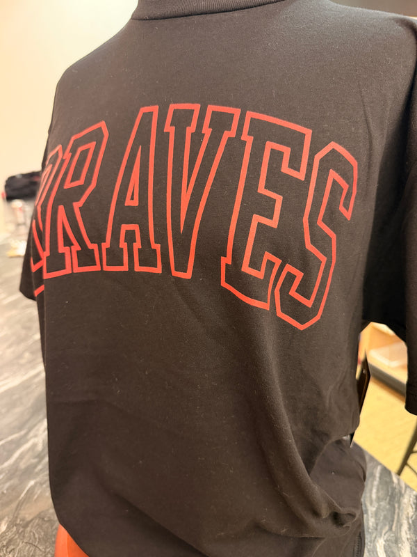 THS Braves Outline Printed Shirt