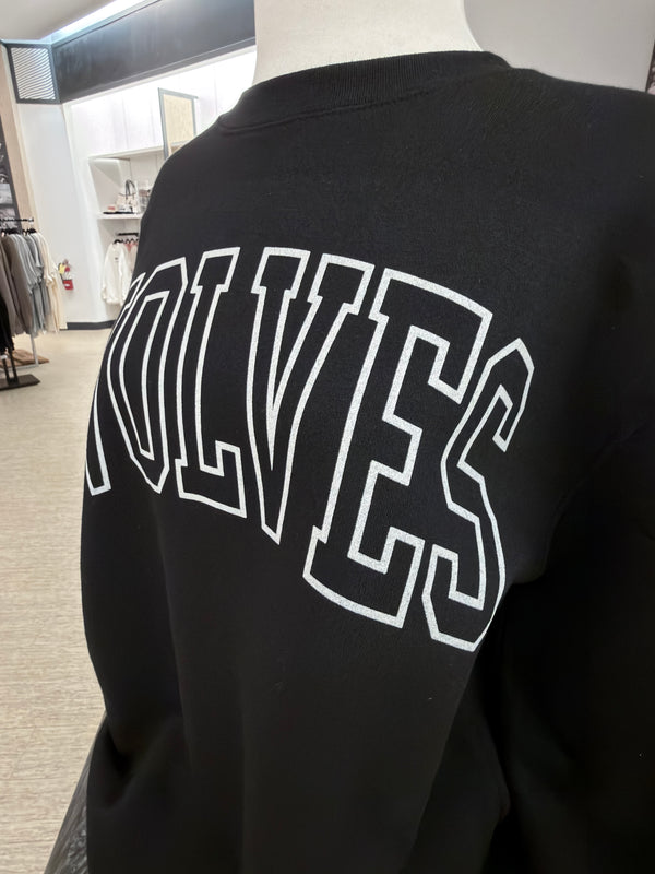 PHHS Wolves Oversized Print Crewneck Sweater