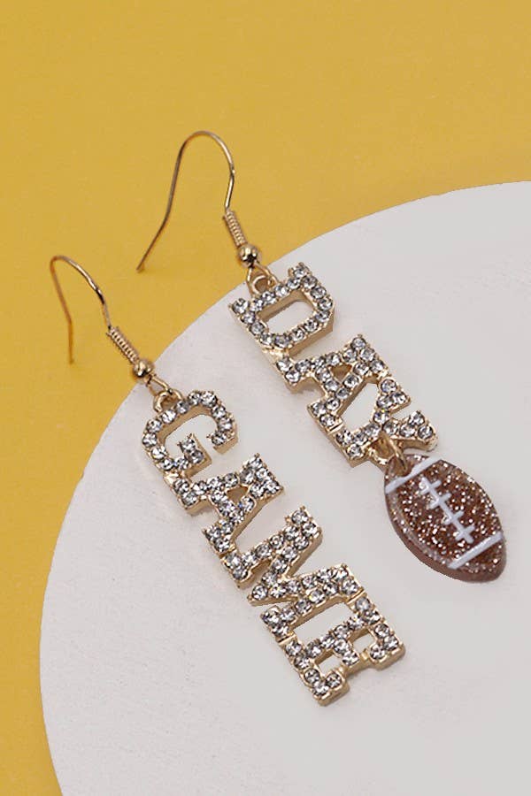 Game Day Football Earrings