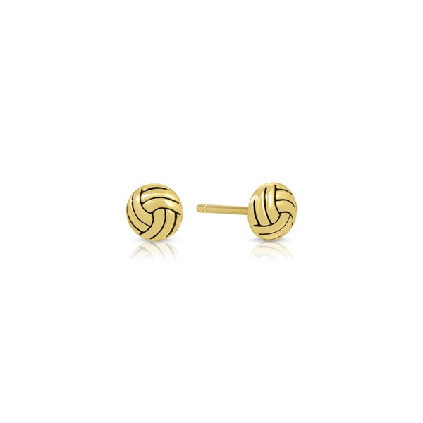 Minimalist Volleyball Stud Sports Earrings