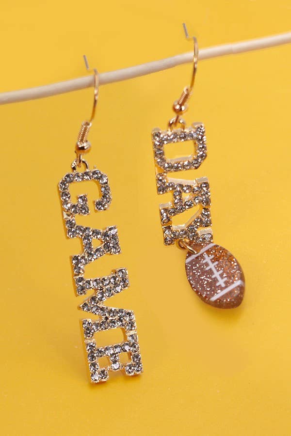 Game Day Football Earrings