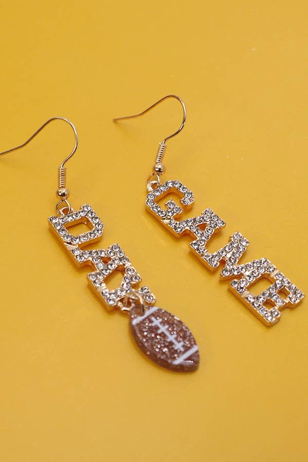 Game Day Football Earrings